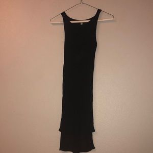 Emma and Sam side slit long line black tank